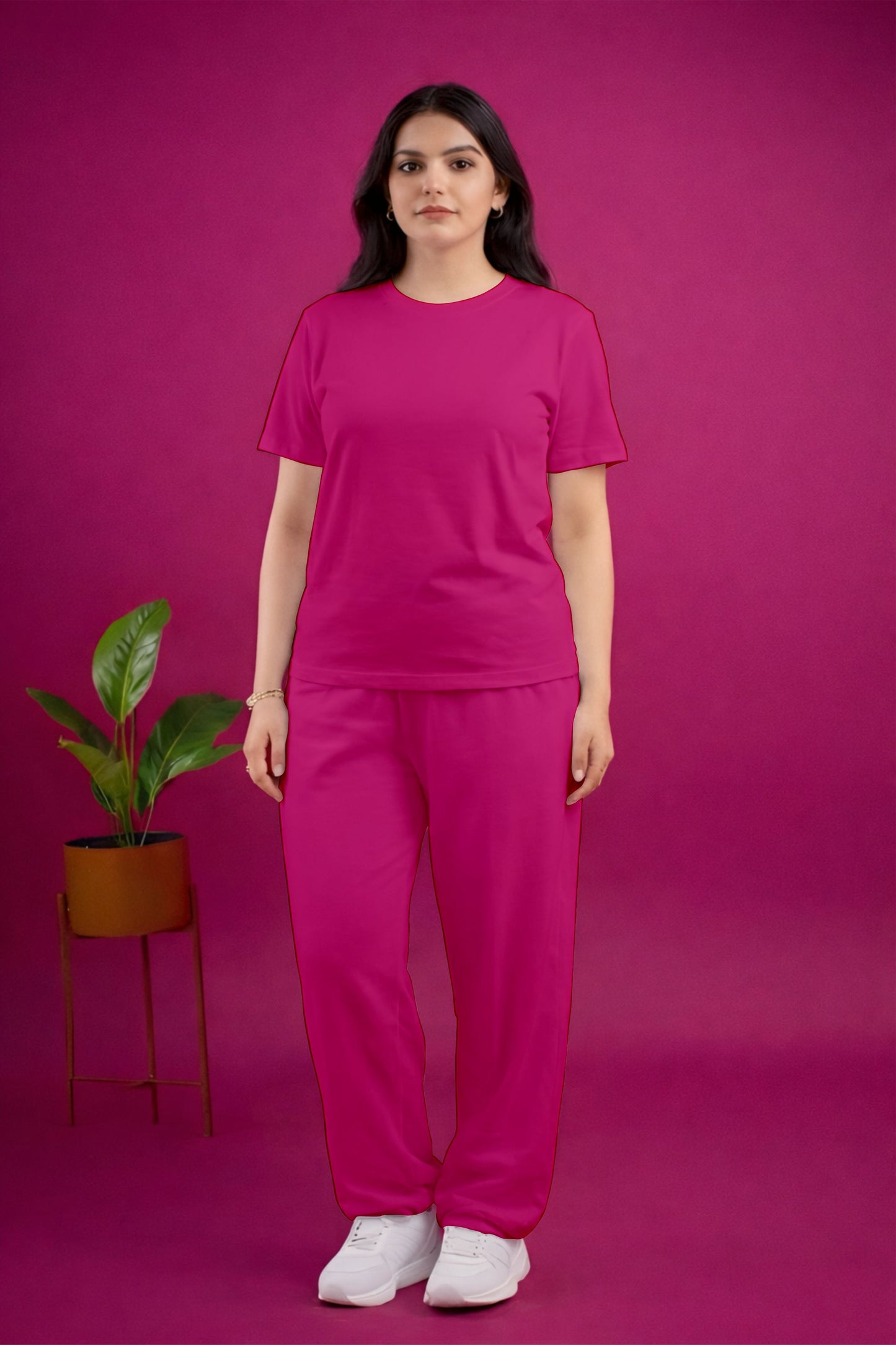 Hot Pink Plain Cordset