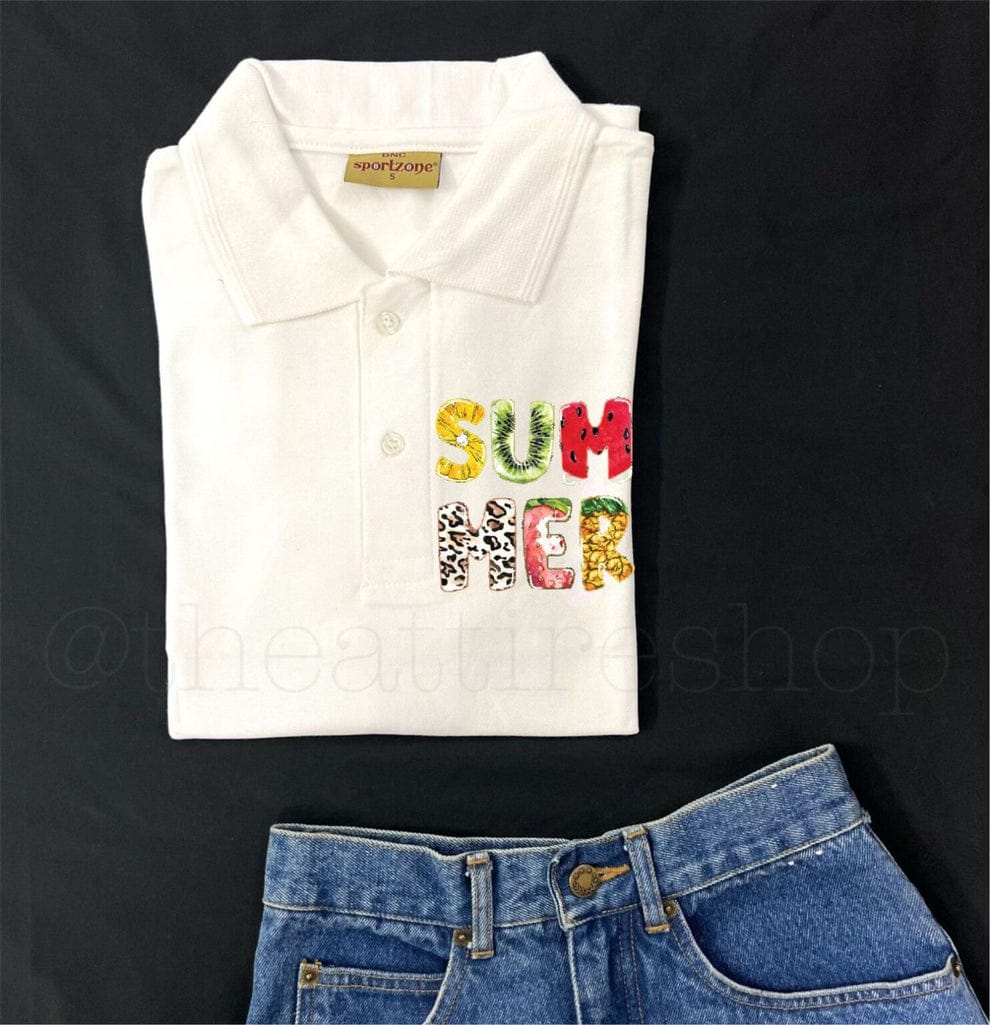 Polo White Summer (S,M)