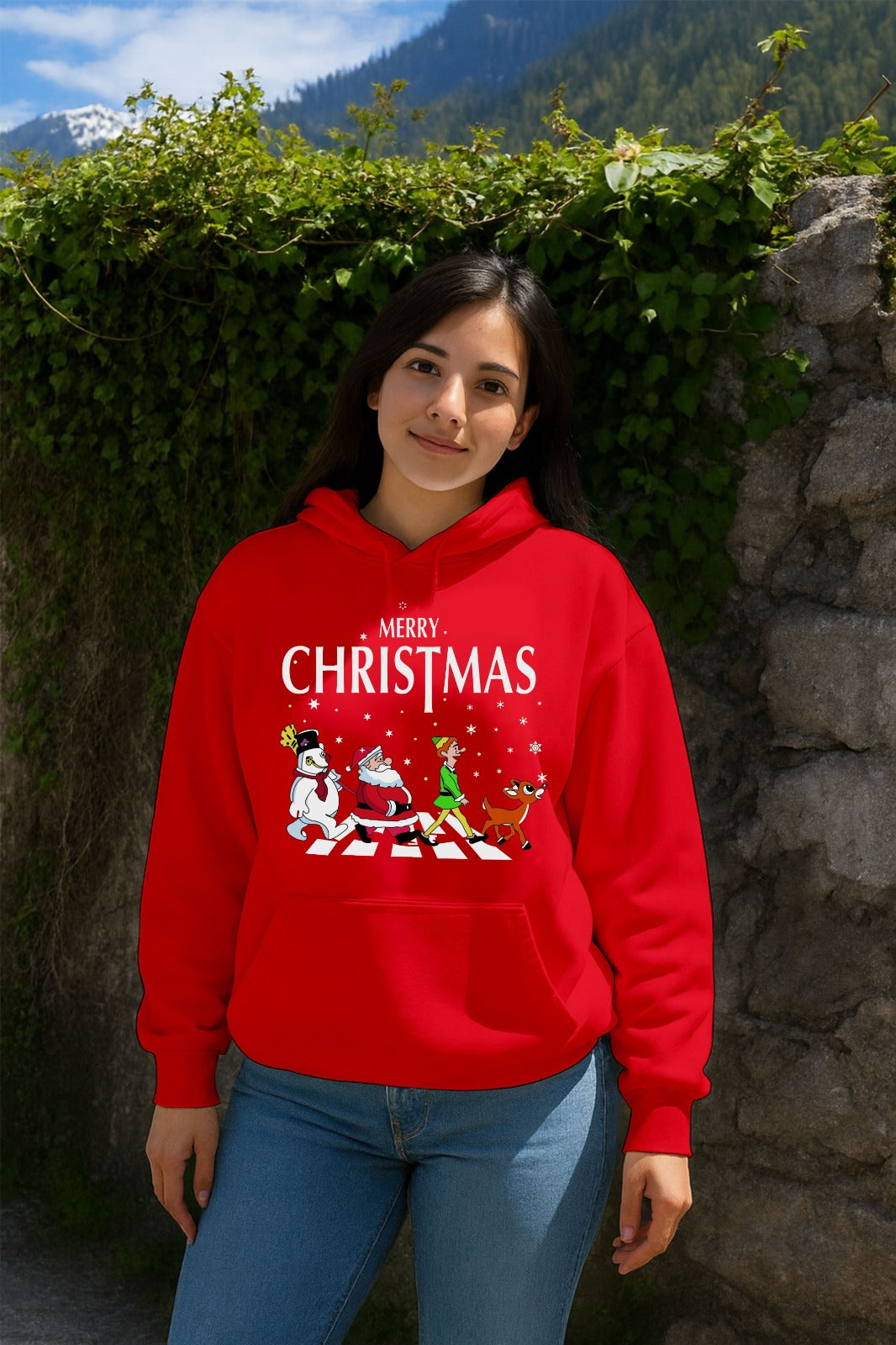 Sale Red Christmas Hoodie (M,L,2Xl,3Xl)