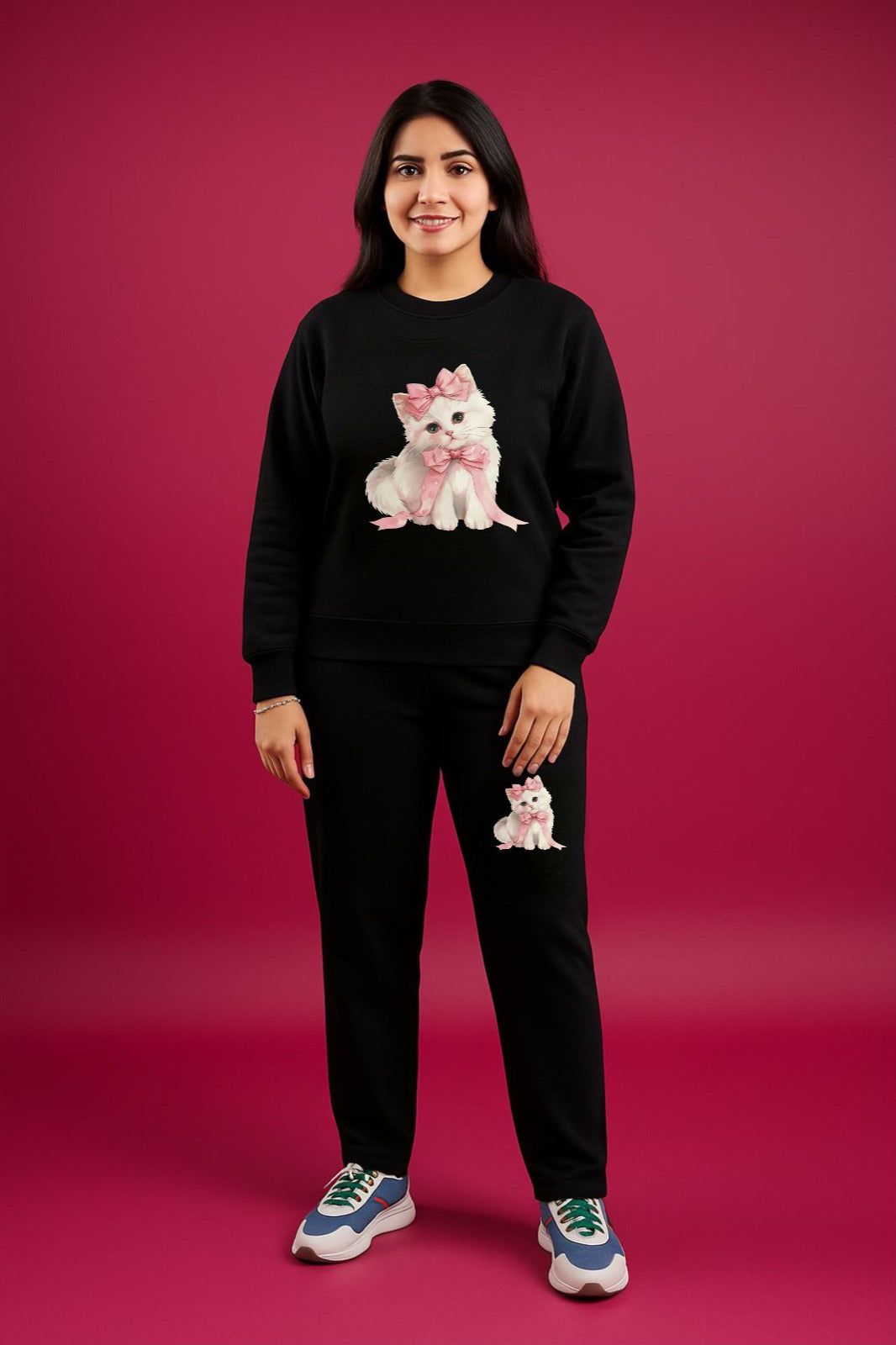 Black Meow Cordset