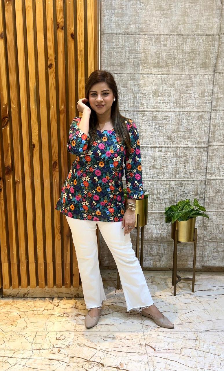 Navyblue Short Kurti