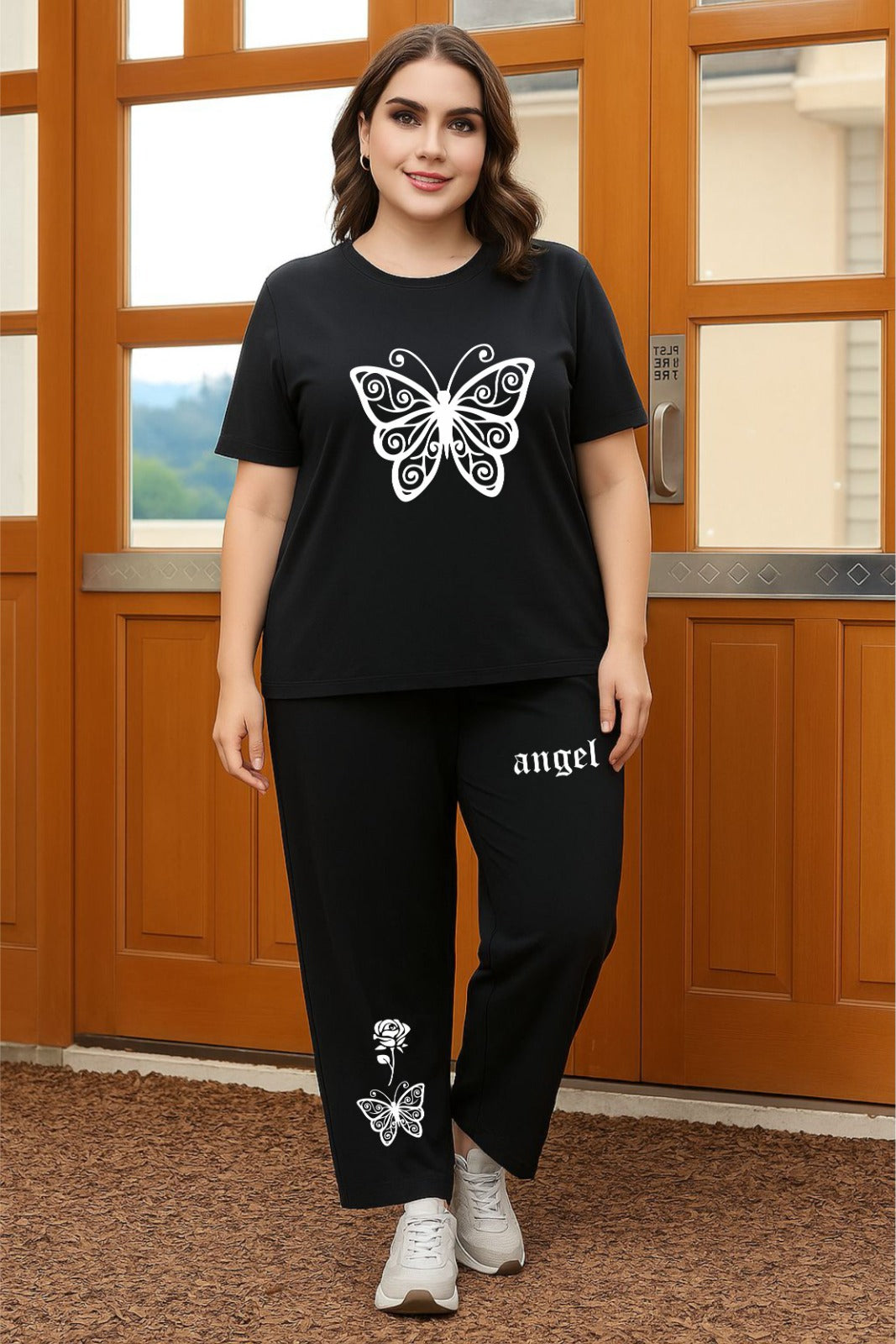 Black Butterfly Cordset (2Xl)