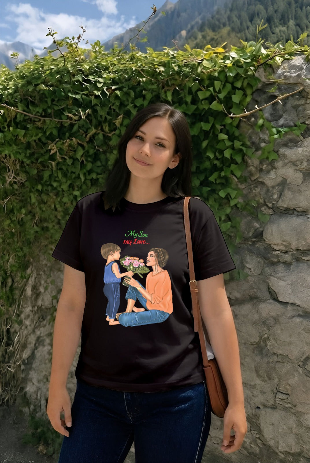 Black New Mom Son (S,Xl)