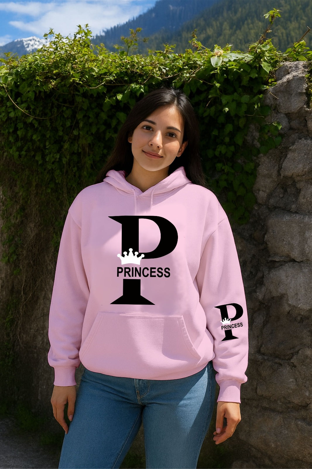 Sale Pink Princess Hoodie (M,L,Xl,2Xl,3Xl)