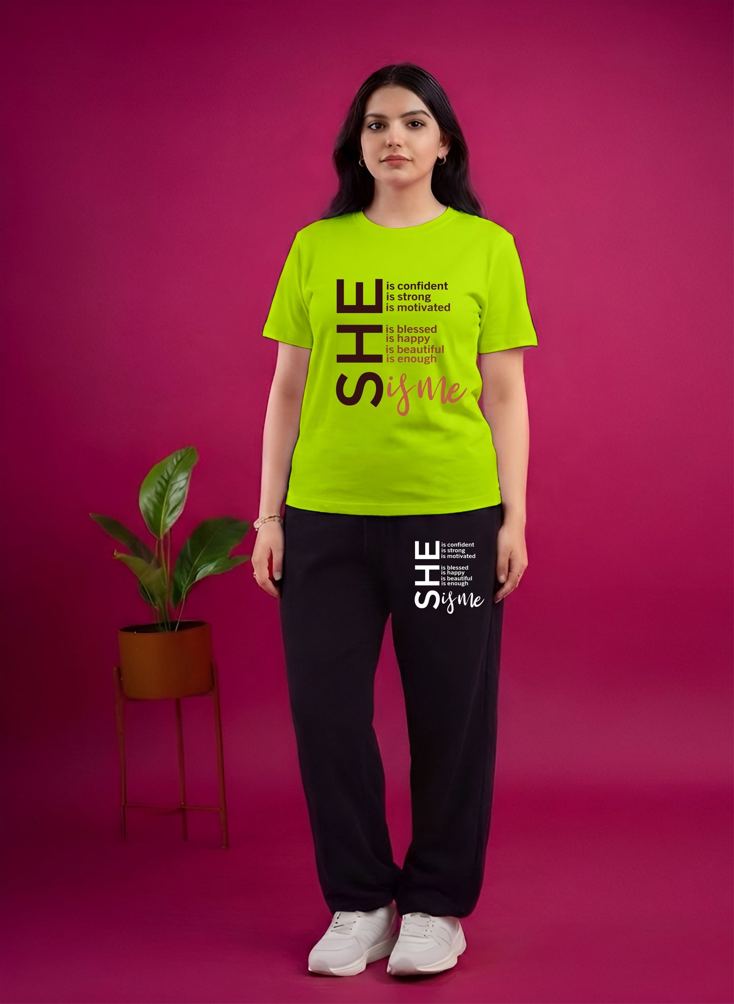 Neon She Is Me Cordset