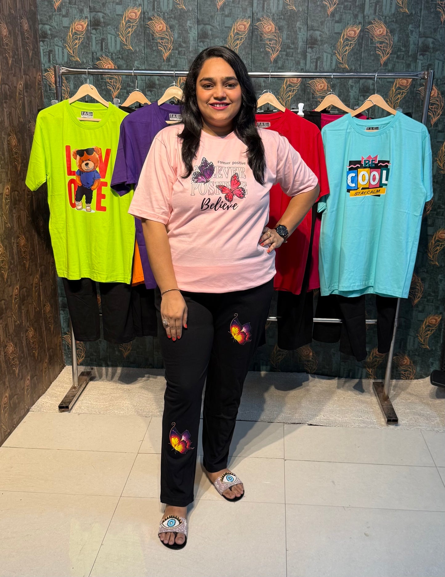 Pink forever Positive Cordset