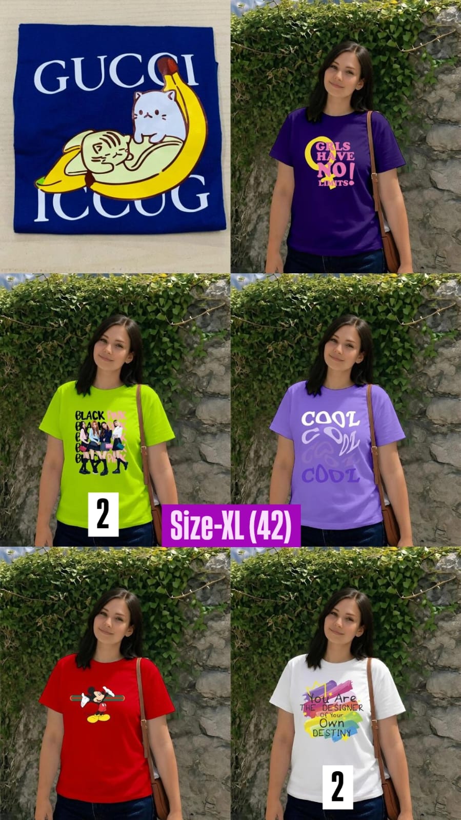 Pack Of 6 Tees (All Xl 42 Size)
