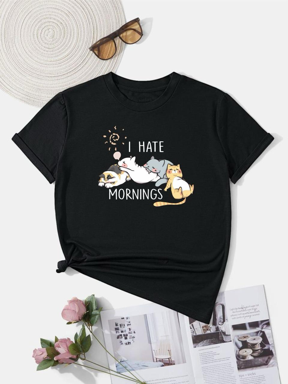 Black I Hate Mornings