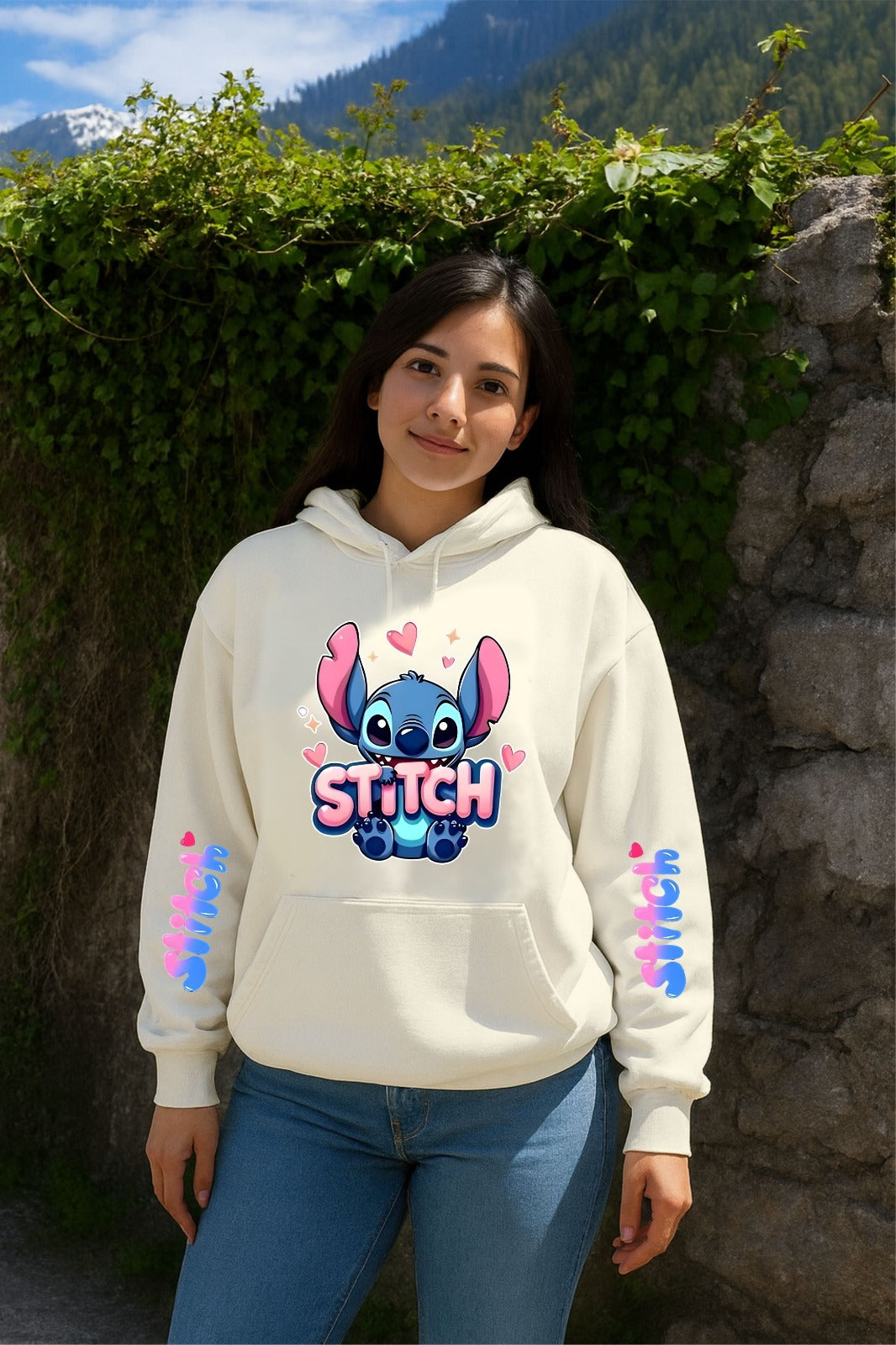 Sale White Stitch Hoodie (M,L,Xl,2Xl)