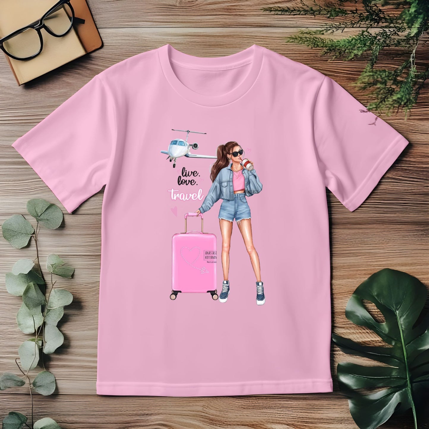 Pink Travel Girl