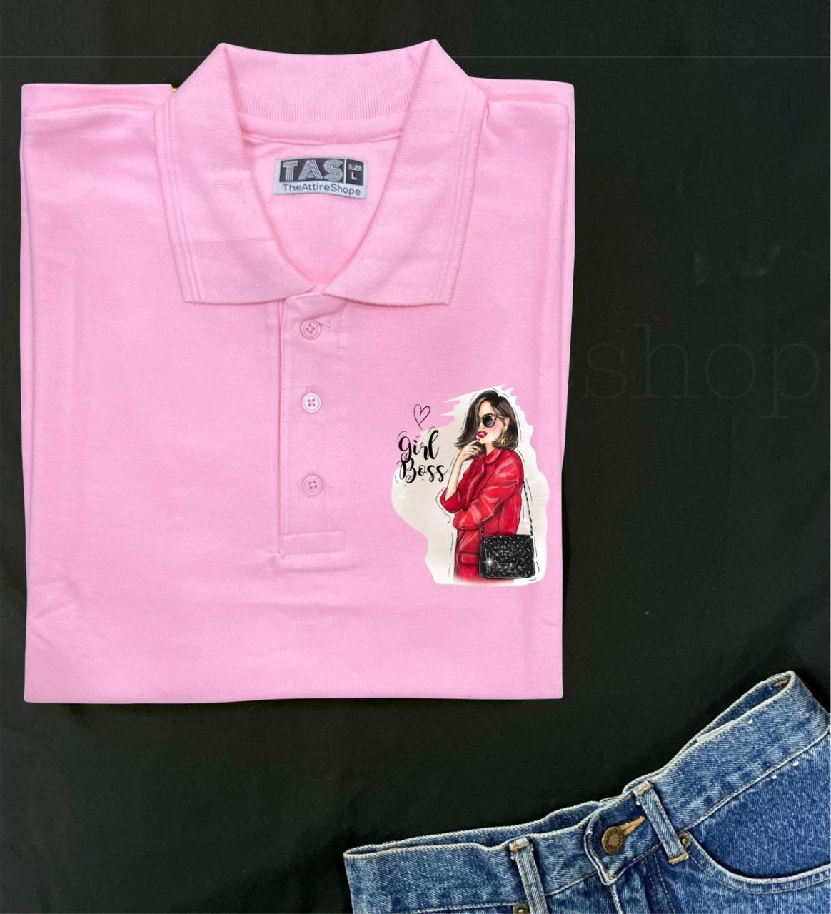 Polo Pink New Girl Boss