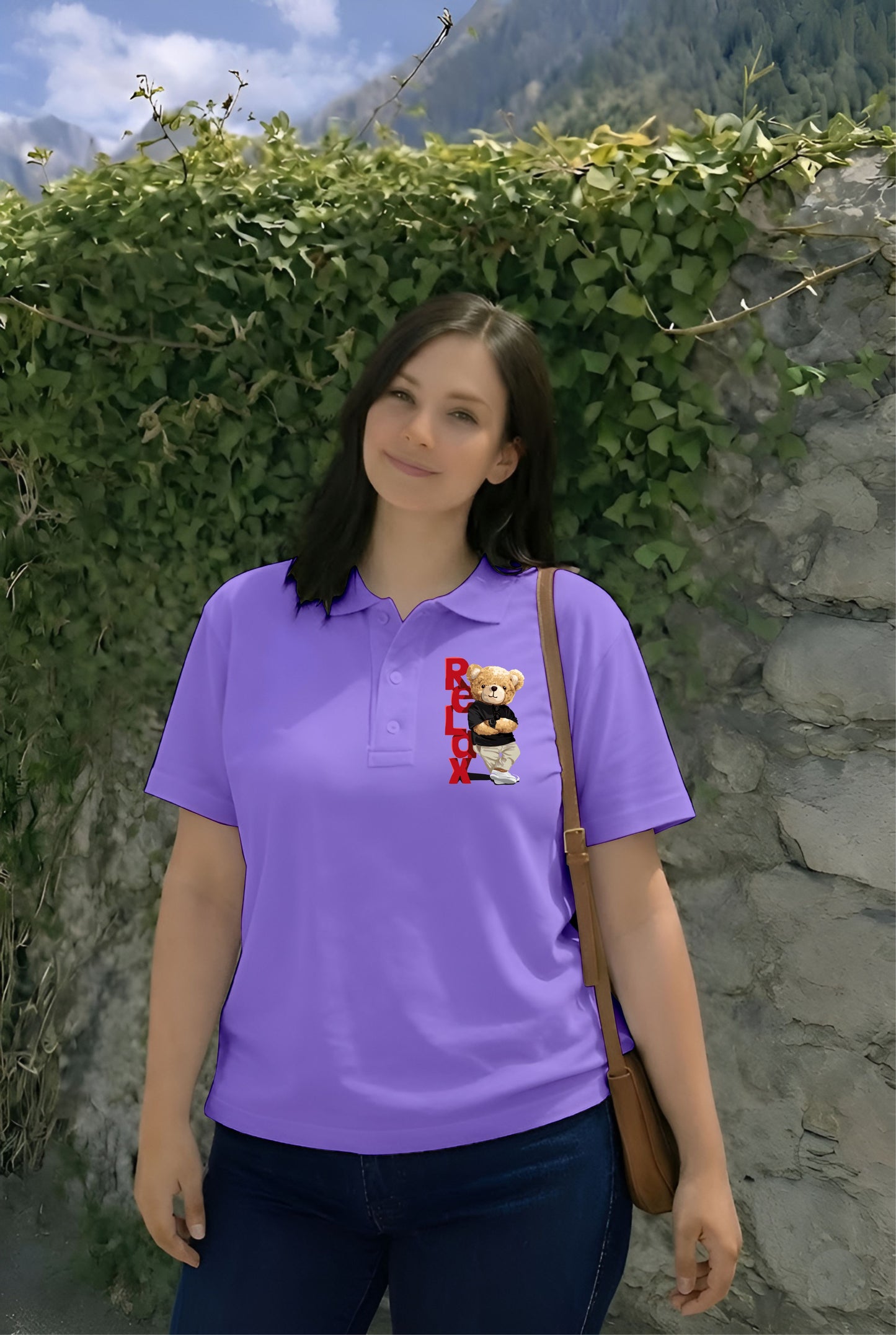 Polo lavender Relax Teddy (Xl,2Xl)