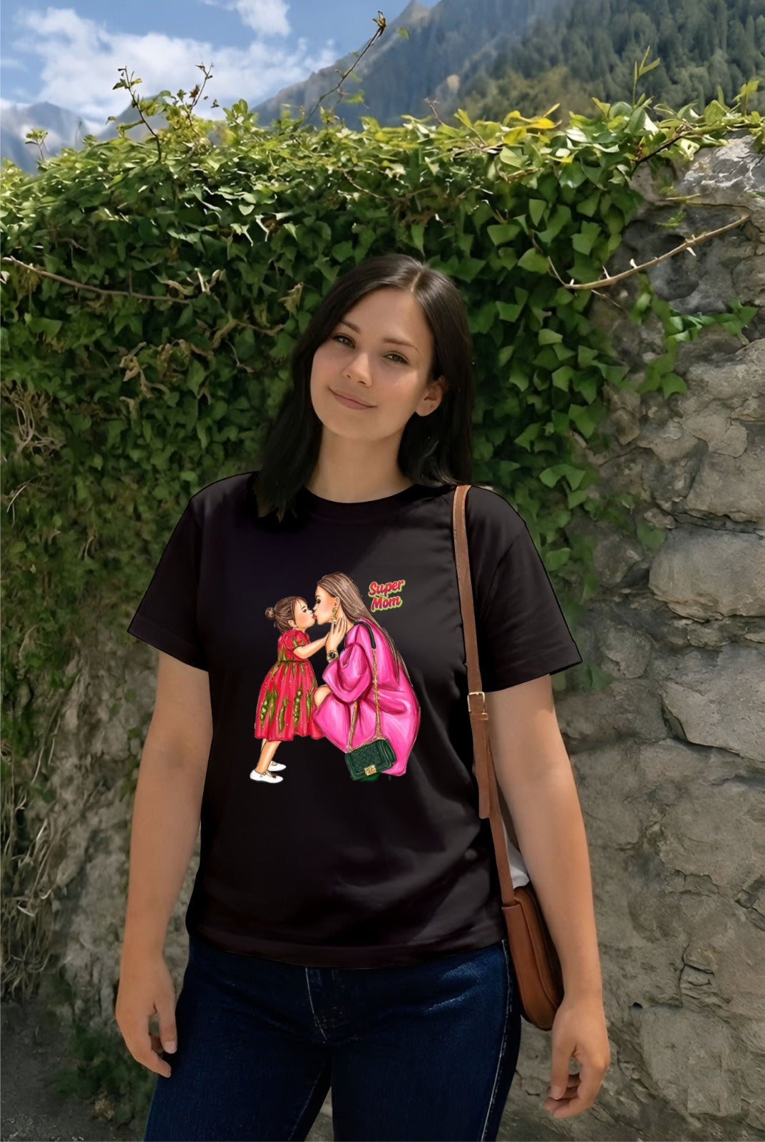 Black Super Mom (S,2Xl)