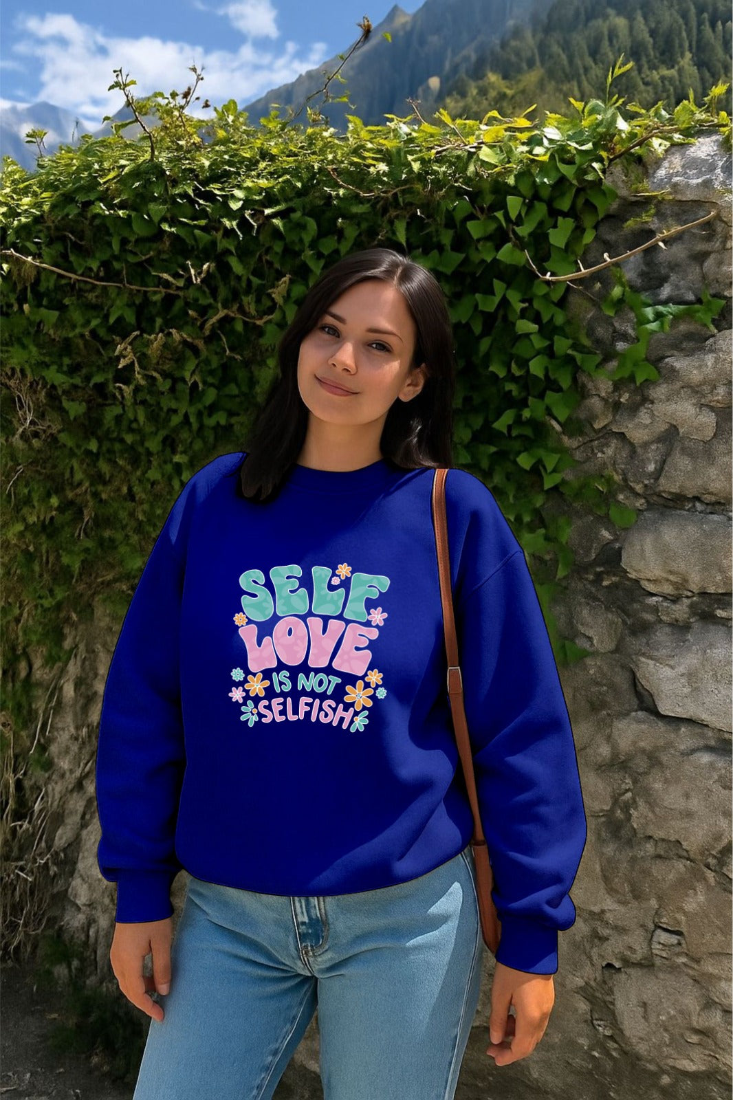 Blue Self Love Sweatshirt
