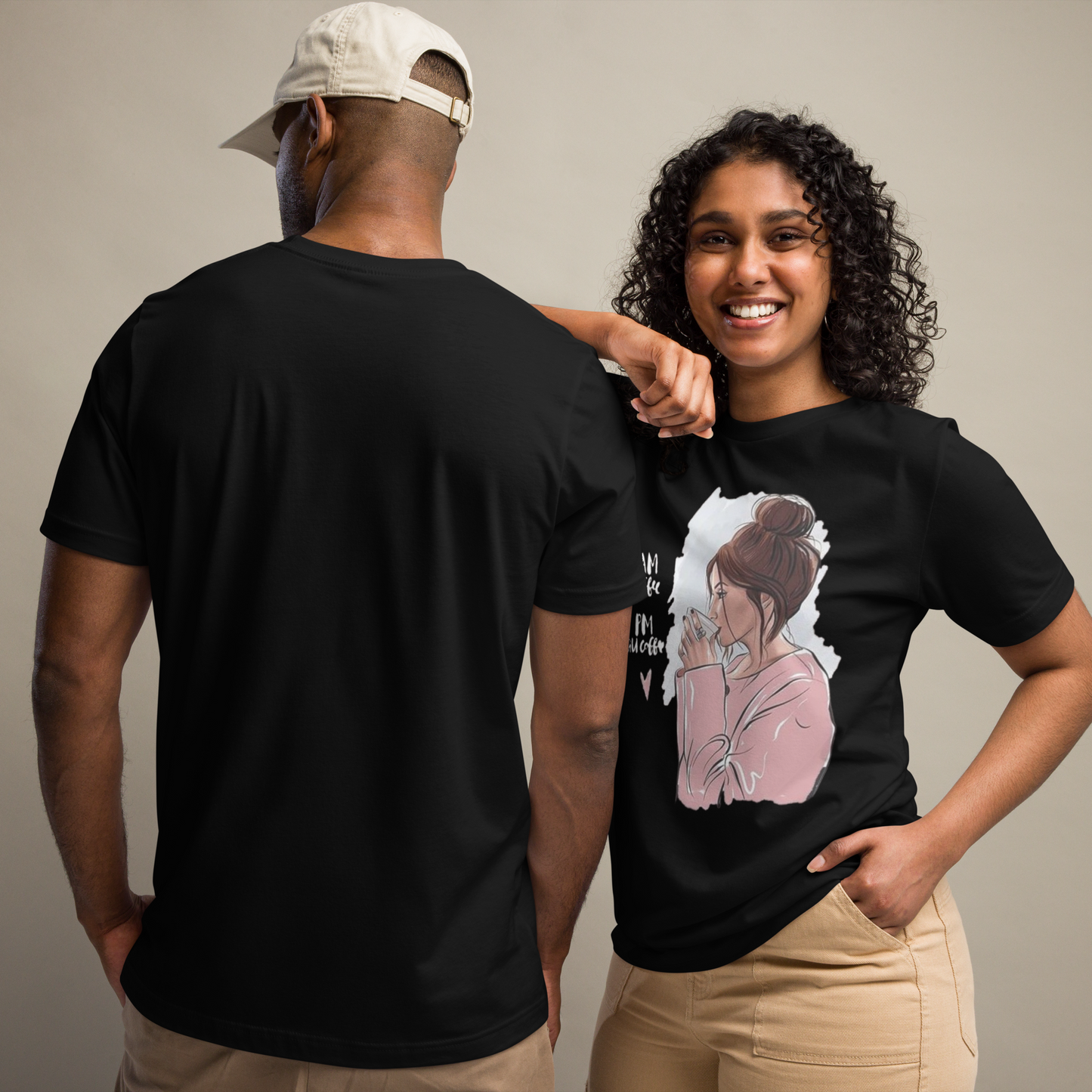 Black AM Coffee PM Still Coffee T-shirt