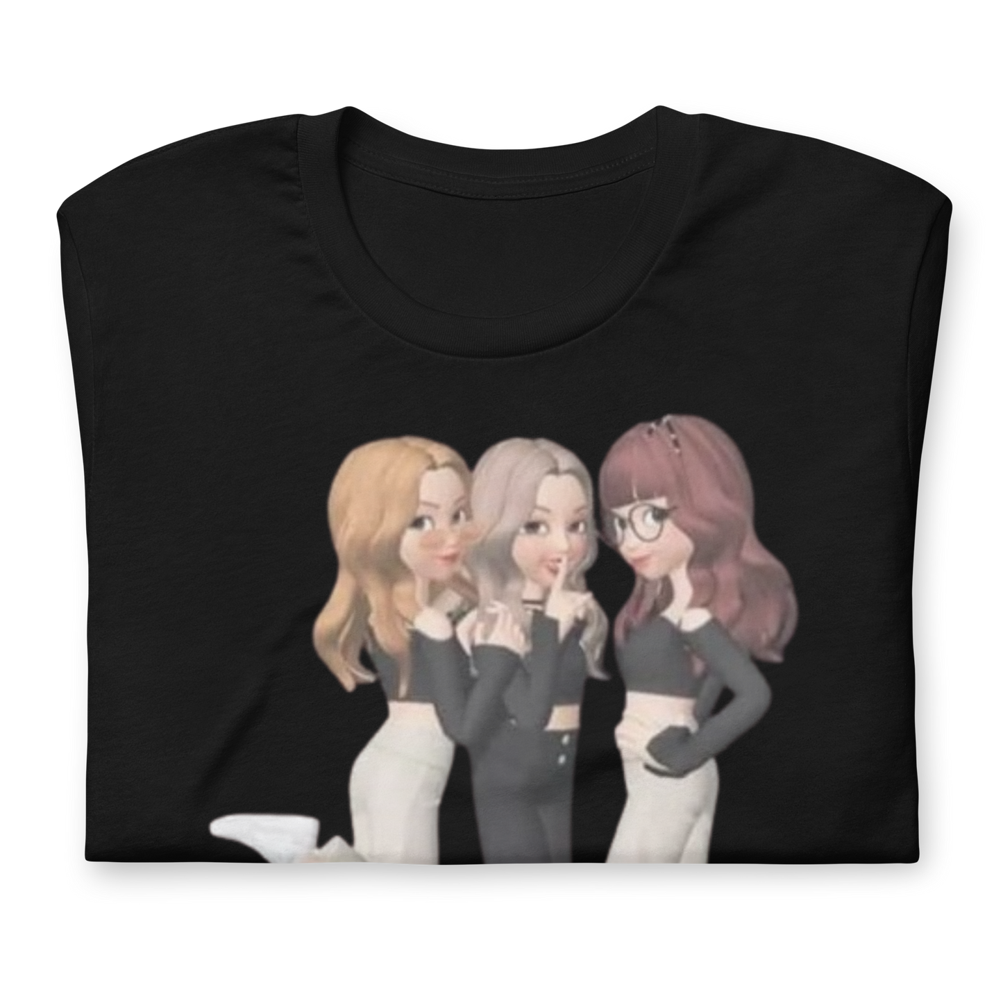 Black Three Best Friend T-Shirt