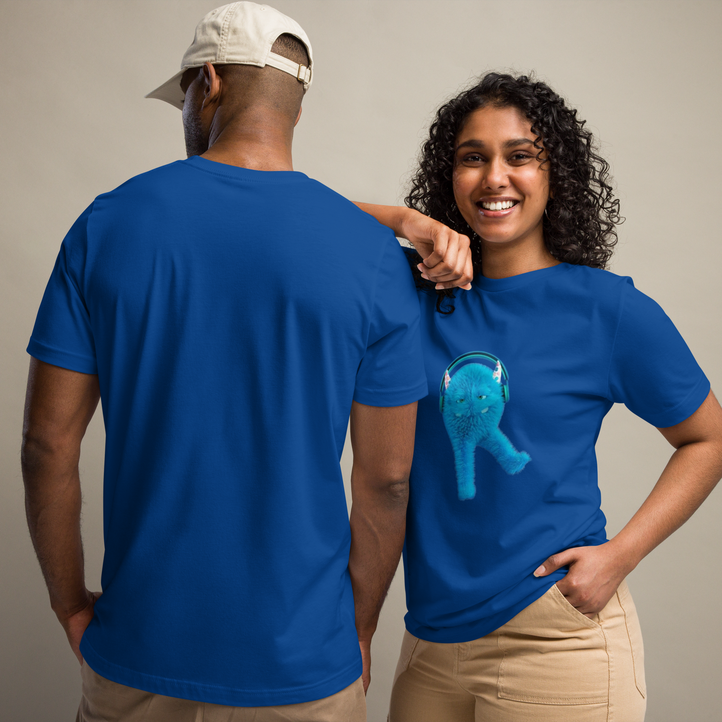 Blue Cute Doodle T-shirt
