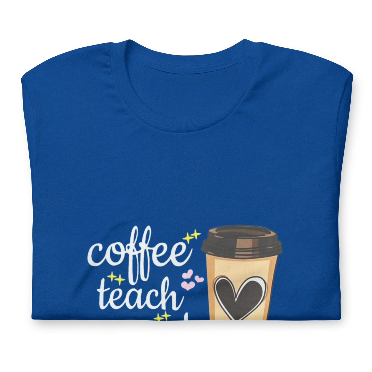 Blue Coffee teach Repeat T-Shirt