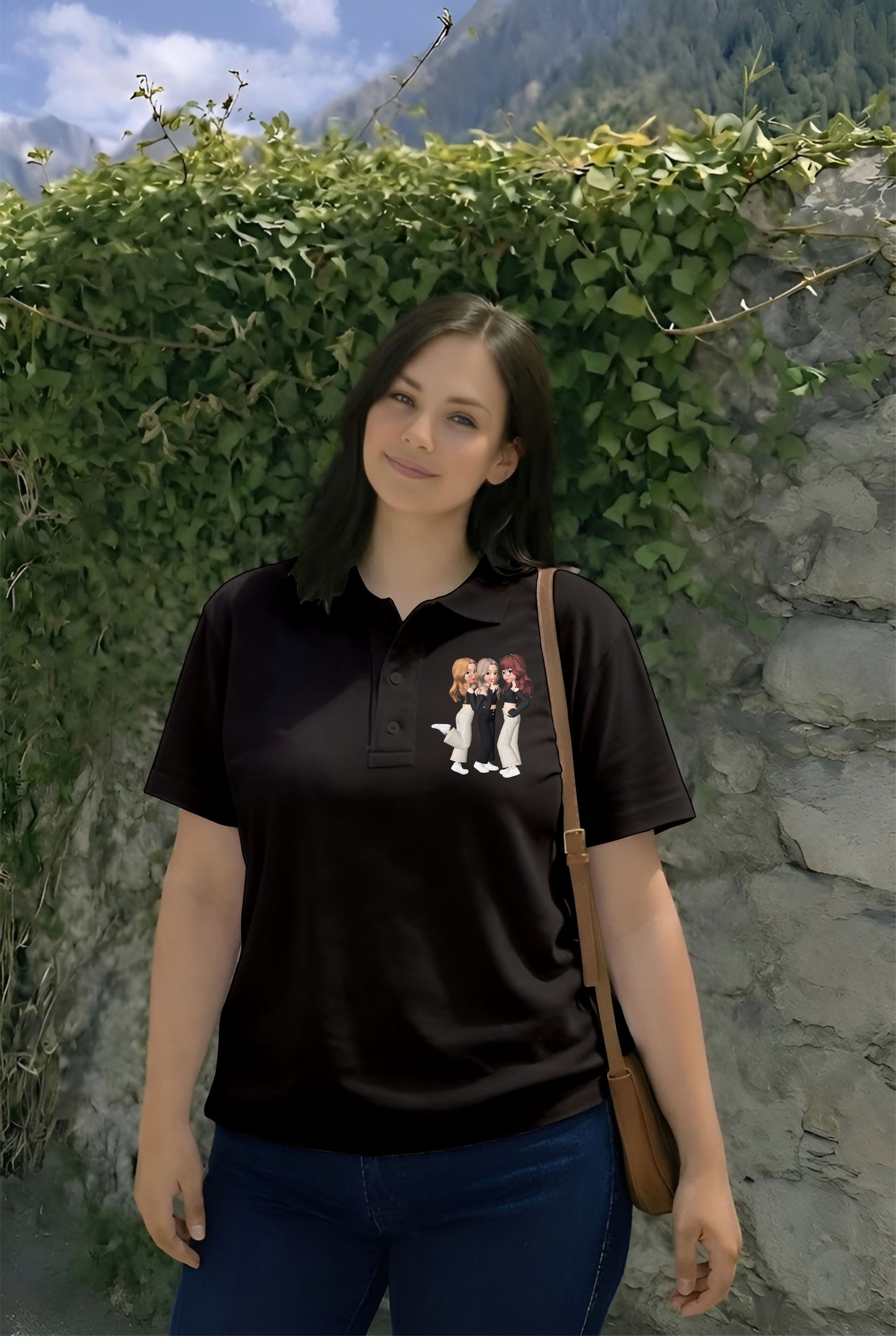 Polo Black Best Friend (S,M,L,Xl,2Xl)