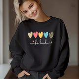 Black Multi Hearts Sweatshirt