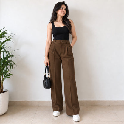 Brown Funky Korean Pant