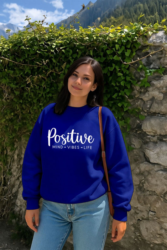 Blue Positive Sweatshirt