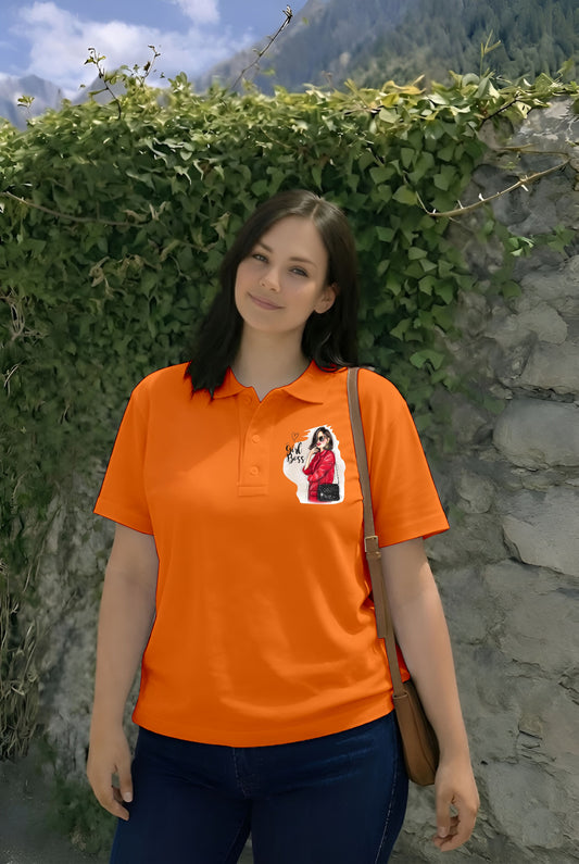 Polo Orange GirlBoss