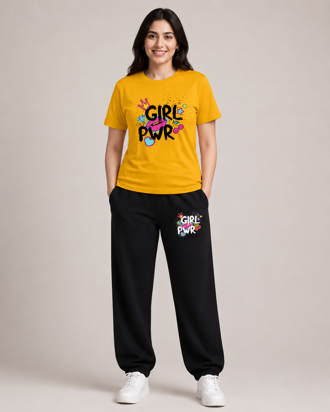 Yellow Girl Power Cordset