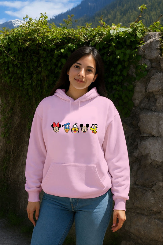 Sale Pink Disney Family Hoodie (M,L,Xl,2Xl,3Xl)