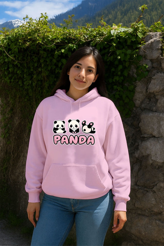 Sale Pink 3 Panda Hoodie (M,L,Xl,2Xl,3Xl)