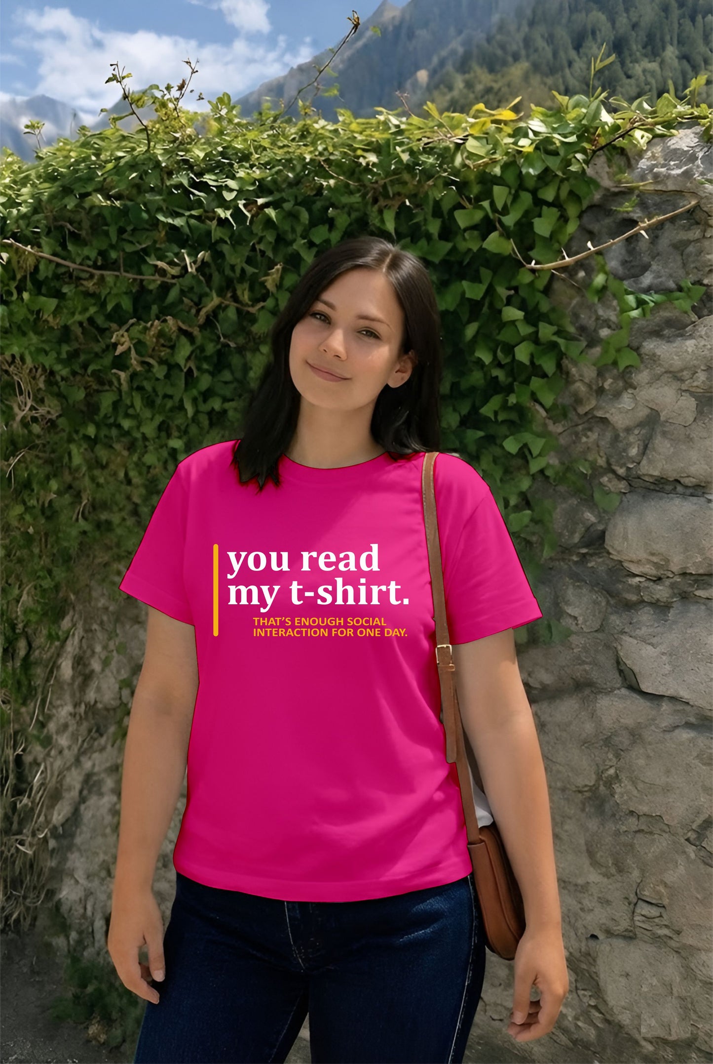 Hot Pink You Read My T-Shirt