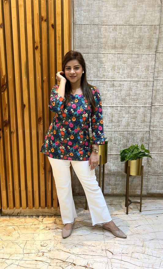 Navyblue Short Kurti
