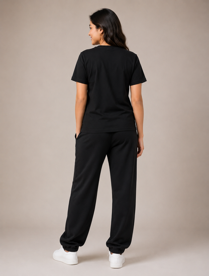 Black Believe Yourself Cordset