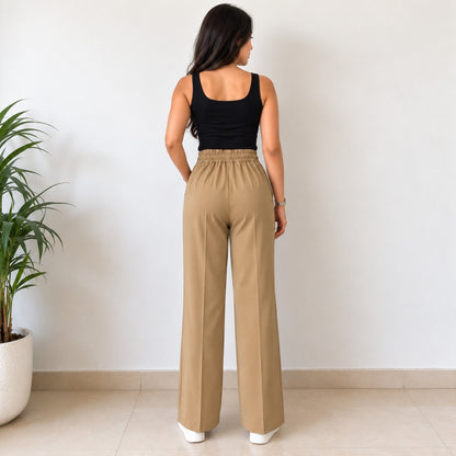 Khaki Beige Korean Pant