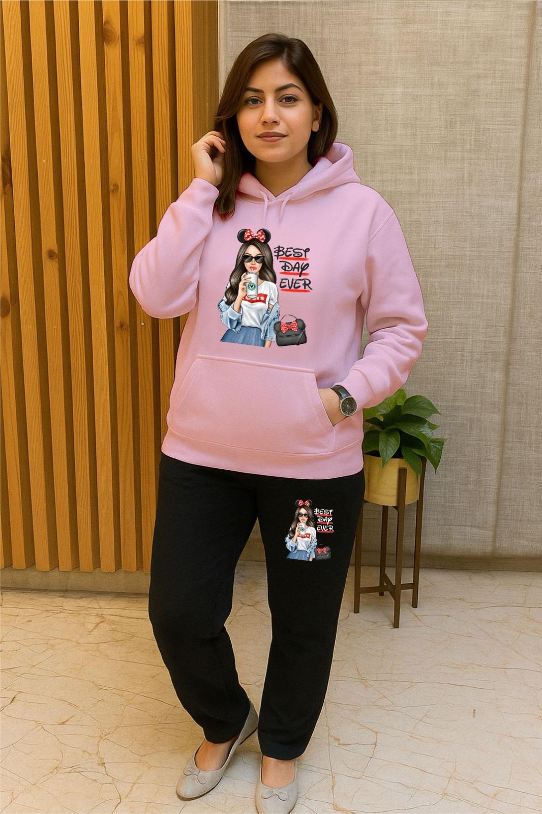 Sale Pink Best Day Cordhoodset(All sizes)