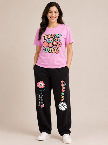 Pink New Good Day Cordset