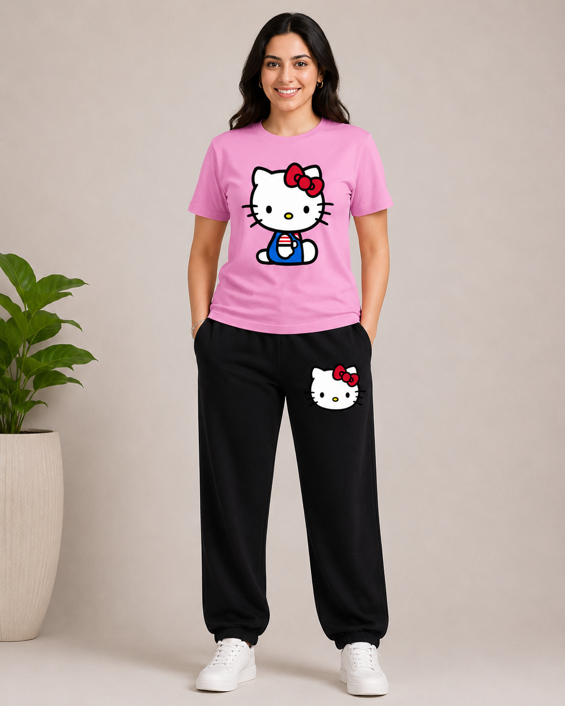 Pink Big Kitty Cordset (S)