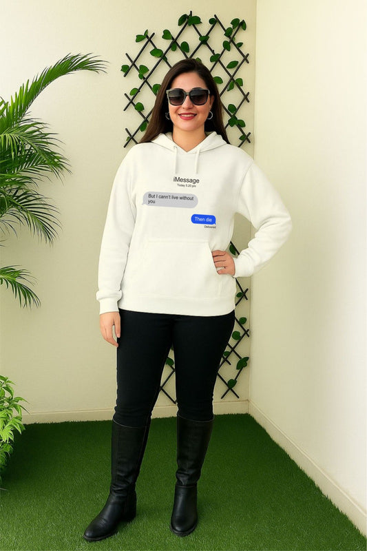 Off White I Message Hoodie