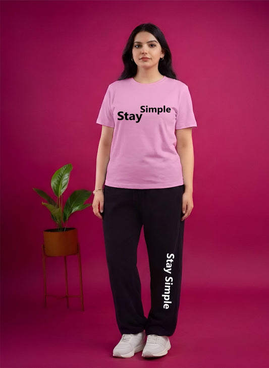 Pink Stay Simple Cordset