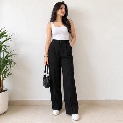 Black Stylish Korean Pant