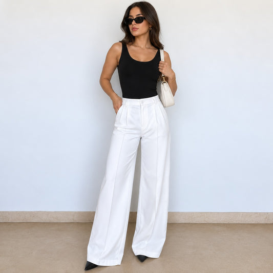 White Hotty Korean Pant