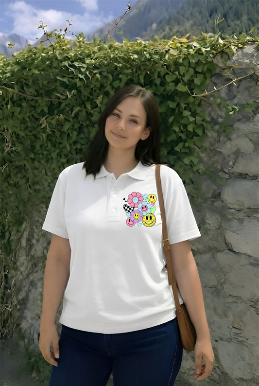 Polo White Smile Flower (S)