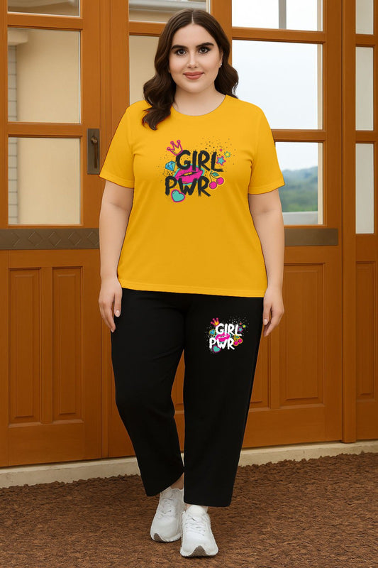 Yellow Girlpower Cordset