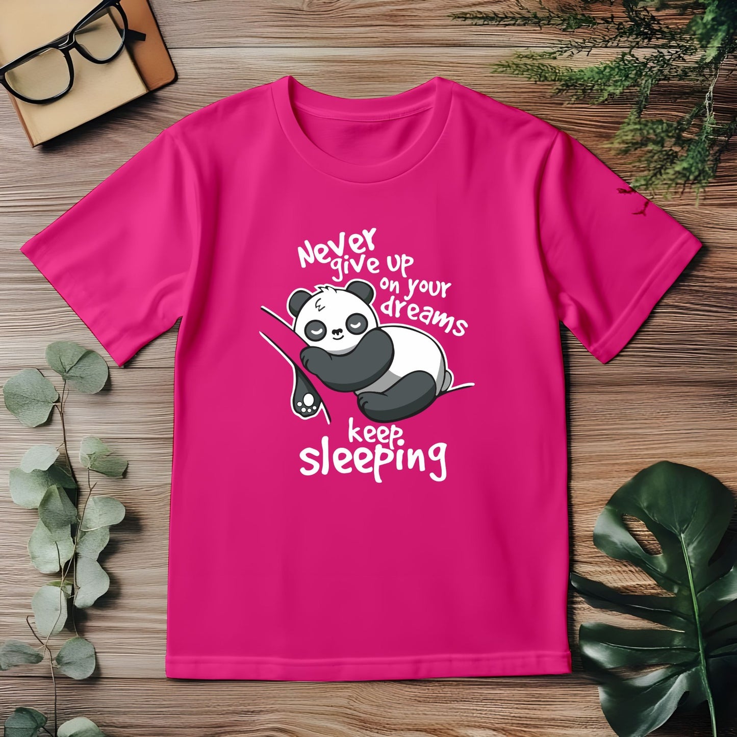 Hotpink Sleeping Panda