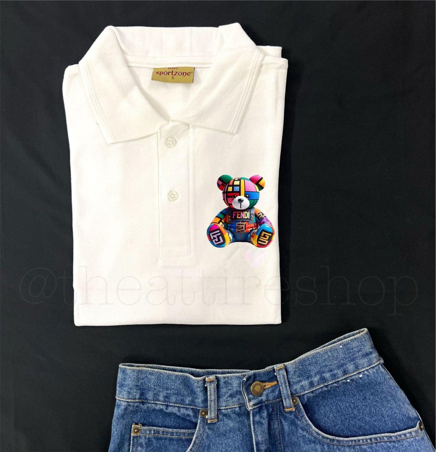Polo White Fendi