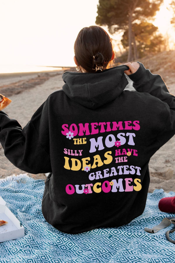 Black Silly Ideas Hoodie