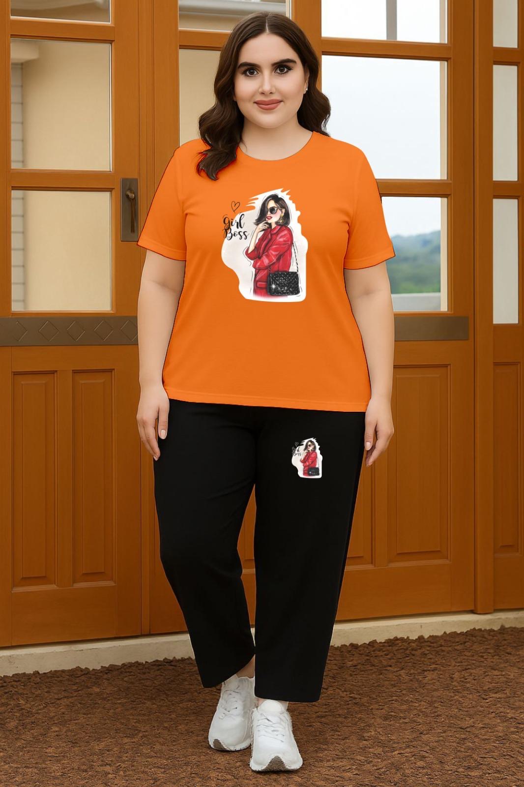 Orange New Girl Boss Cordset
