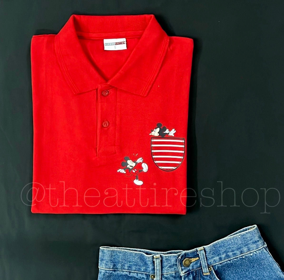 Red Polo PlayingMickey