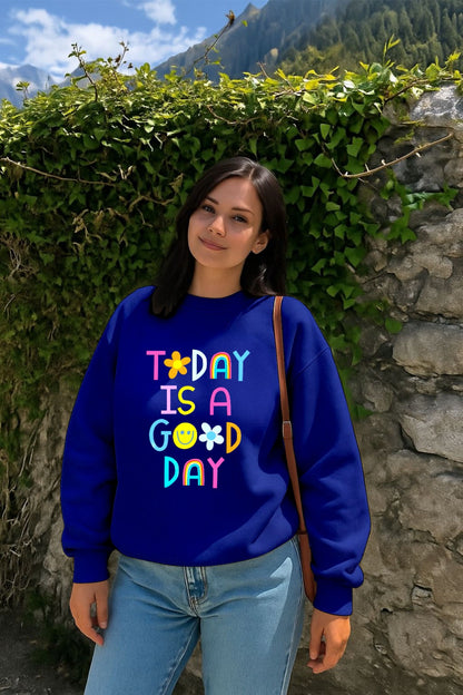 Blue Good Day Sweatshirt