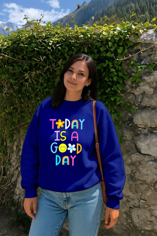 Blue Good Day Sweatshirt